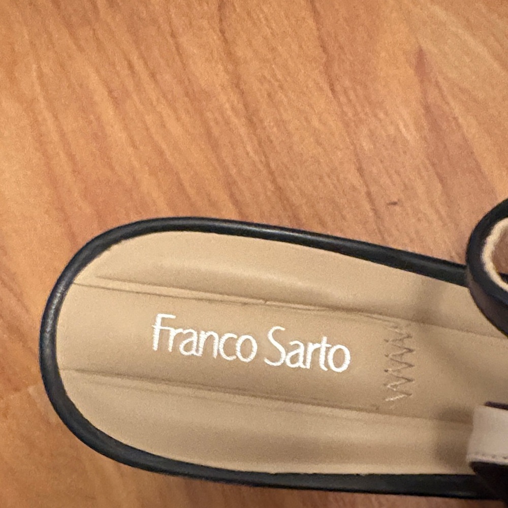 Franco Sarto Black Slingback Heels - Picture 2 of 3